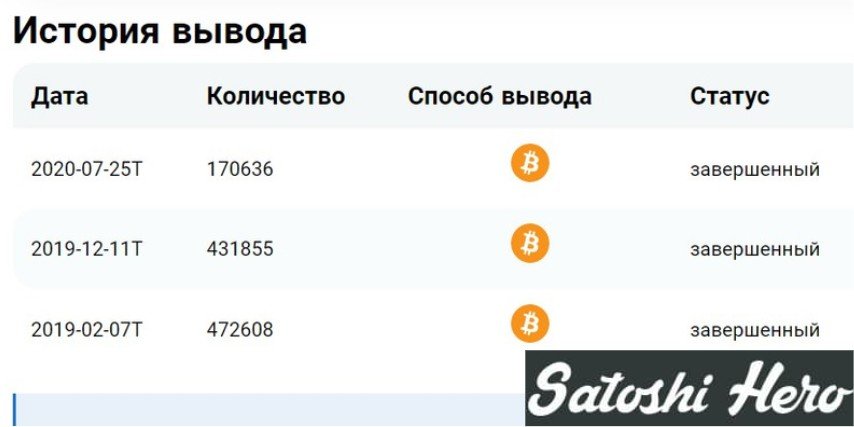 Satoshihero выплата