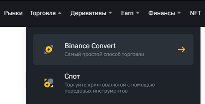 Binance Convert